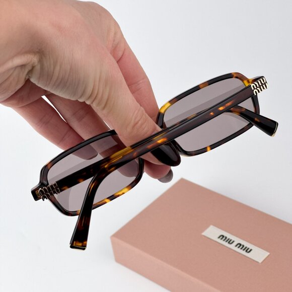 Miu Miu MU11ZSF 14L20I REGARD BRAND NEW Sunglasses Havana Purple Brown Unisex main image 10